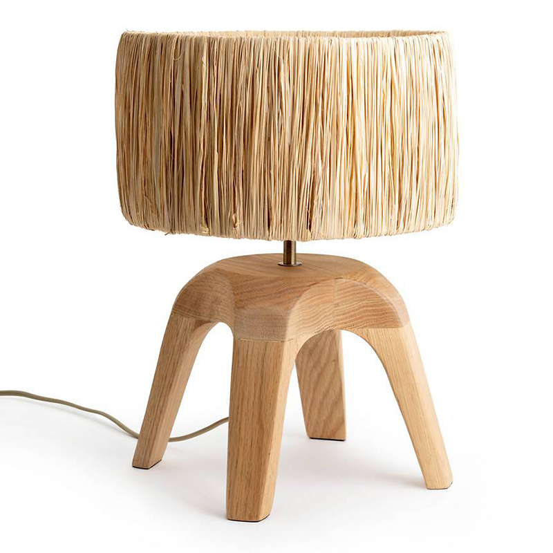 Настольная лампа Sander Wicker 4 legs Древесина Настольная лампа Sander Wicker 4 legs Древесина в Твери | Loft Concept