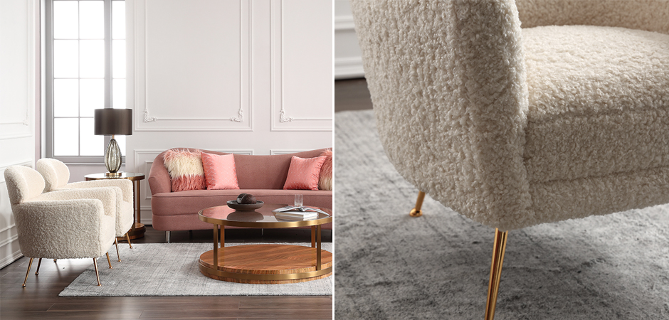 Кресло Milk Boucle Chair Кресло Milk Boucle Chair - Loft-Concept в Твери