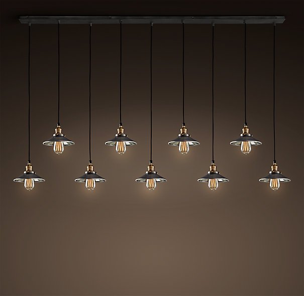 Люстра Loft Cone Pendant Reflector 9 Line Черный Люстра Loft Cone Pendant Reflector 9 Line Черный в Твери | Loft Concept