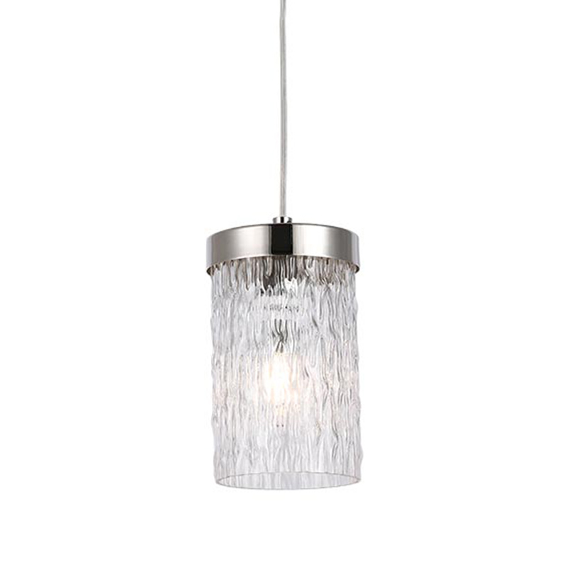 Подвесной светильник Estebe Nickel Glass Hanging Lamp Никель Прозрачный Подвесной светильник Estebe Nickel Glass Hanging Lamp Никель Прозрачный в Твери | Loft Concept