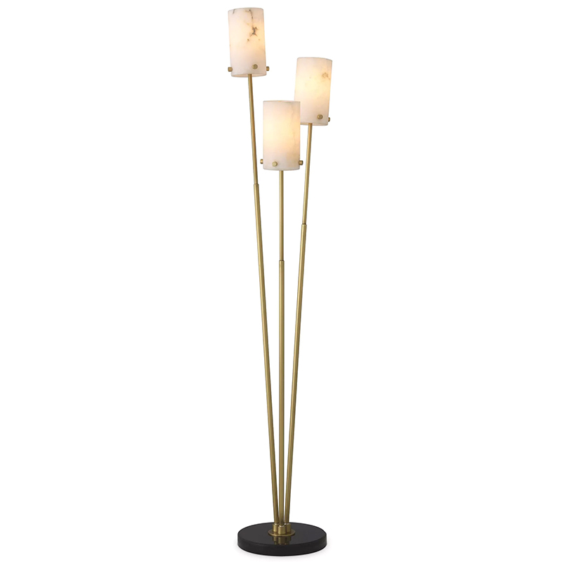 Торшер Eichholtz Floor Lamp Rodolpho Латунь Бежевый Черный Мрамор Nero Торшер Eichholtz Floor Lamp Rodolpho Латунь Бежевый Черный Мрамор Nero в Твери | Loft Concept