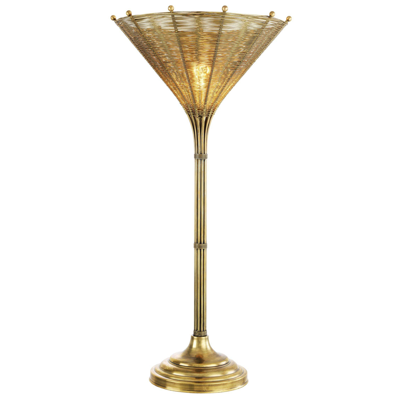 Настольная лампа Eichholtz Table Lamp Kon Tiki Латунь Черный Настольная лампа Eichholtz Table Lamp Kon Tiki Латунь Черный в Твери | Loft Concept