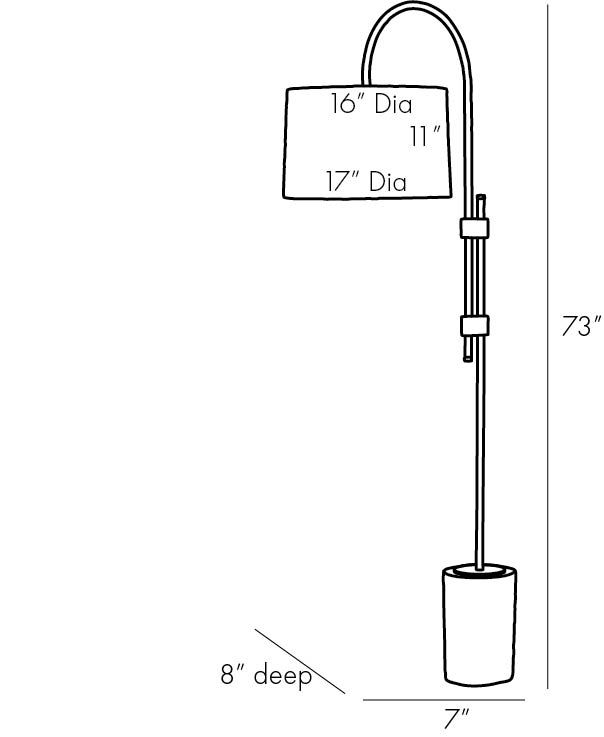 Торшер Arteriors ILY FLOOR LAMP Торшер Arteriors ILY FLOOR LAMP в Твери