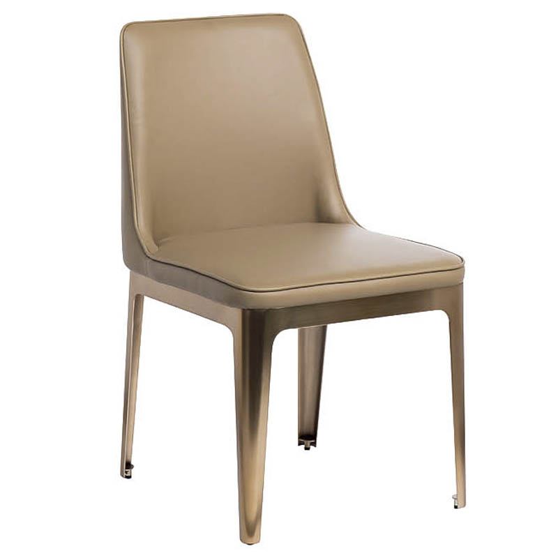 Стул Vohaul Chair beige Бежевый Медь Стул Vohaul Chair beige Бежевый Медь в Твери | Loft Concept