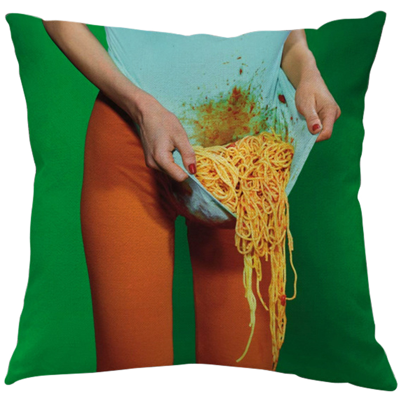 Декоративная подушка Seletti Cushion Courtesy Зеленый Бирюзовый Оранжевый Мульти Декоративная подушка Seletti Cushion Courtesy Зеленый Бирюзовый Оранжевый Мульти в Твери | Loft Concept