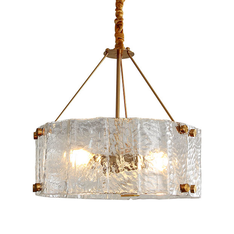 Люстра Portsmouth Glass Chandelier Латунь Прозрачный Люстра Portsmouth Glass Chandelier Латунь Прозрачный в Твери | Loft Concept