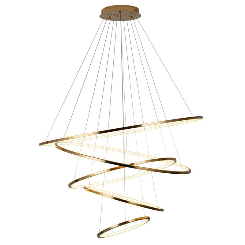 Люстра Ring Horizontal Quintet gold Золотой Люстра Ring Horizontal Quintet gold Золотой в Твери | Loft Concept