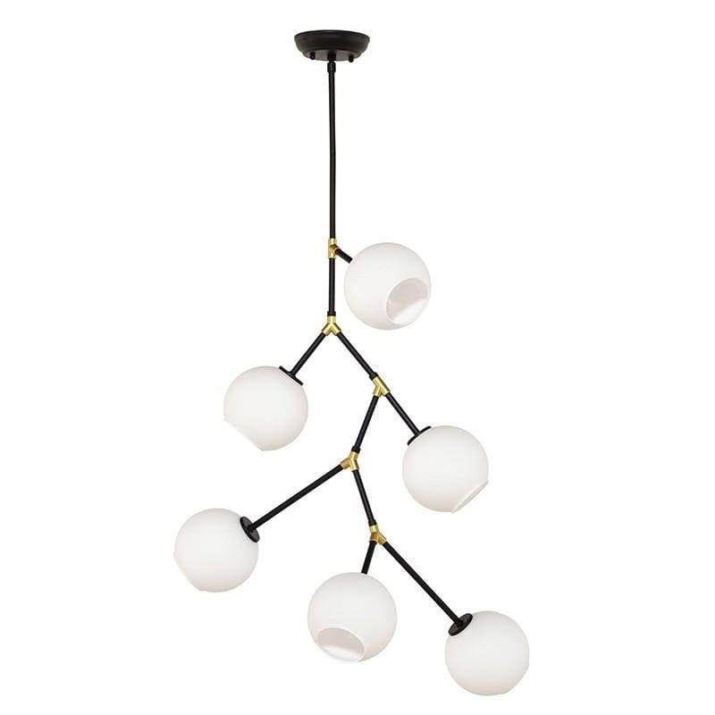 Люстра Branch Atom Черный Белый Люстра Branch Atom Черный Белый в Твери | Loft Concept