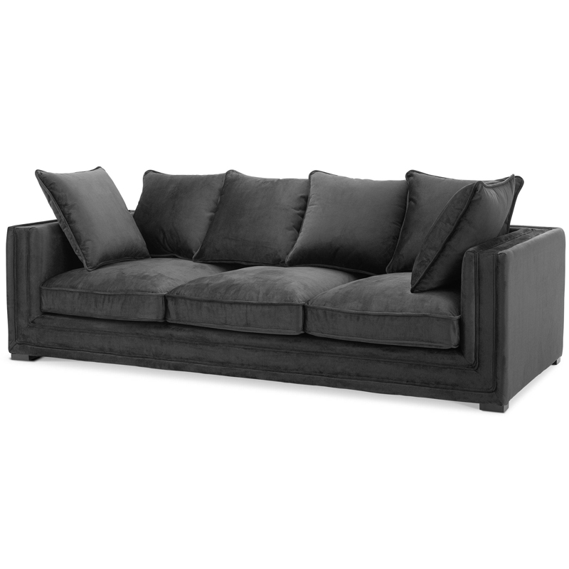 Диван Eichholtz Sofa Menorca black Черный Диван Eichholtz Sofa Menorca black Черный в Твери | Loft Concept
