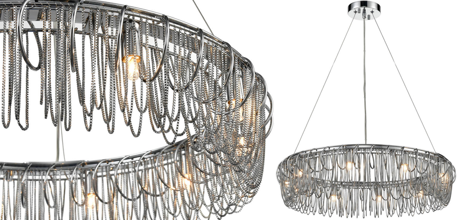 Люстра Spiral & Chains Chrome Circle - Loft-Concept в Твери