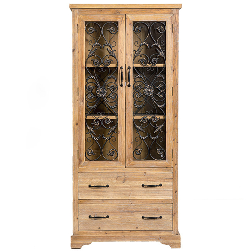 Шкаф Filibert Provence Wood Cabinet Коричневый Черный Прозрачное Стекло Древесина Шкаф Filibert Provence Wood Cabinet Коричневый Черный Прозрачное Стекло Древесина в Твери | Loft Concept