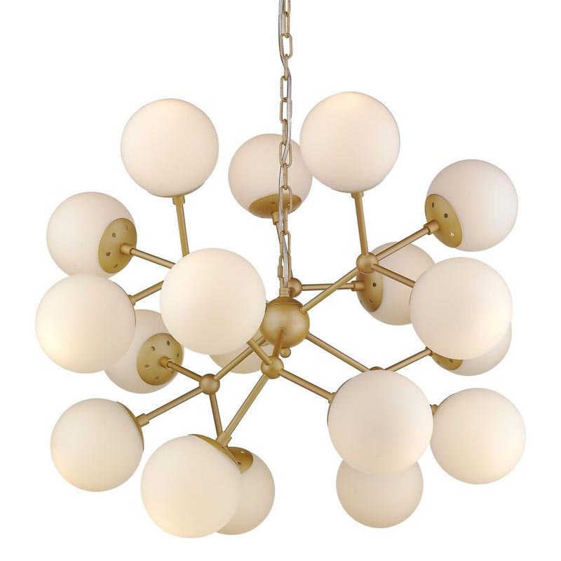 Люстра Berries Chandelier white matt 75 Золотой Белое матовое стекло Люстра Berries Chandelier white matt 75 Золотой Белое матовое стекло в Твери | Loft Concept