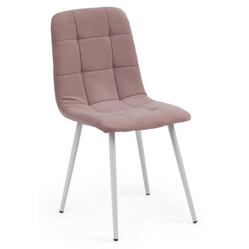 Стул Nancy Velour Smoky Rose Chair Дымчатая Роза Белый Стул Nancy Velour Smoky Rose Chair Дымчатая Роза Белый в Твери | Loft Concept