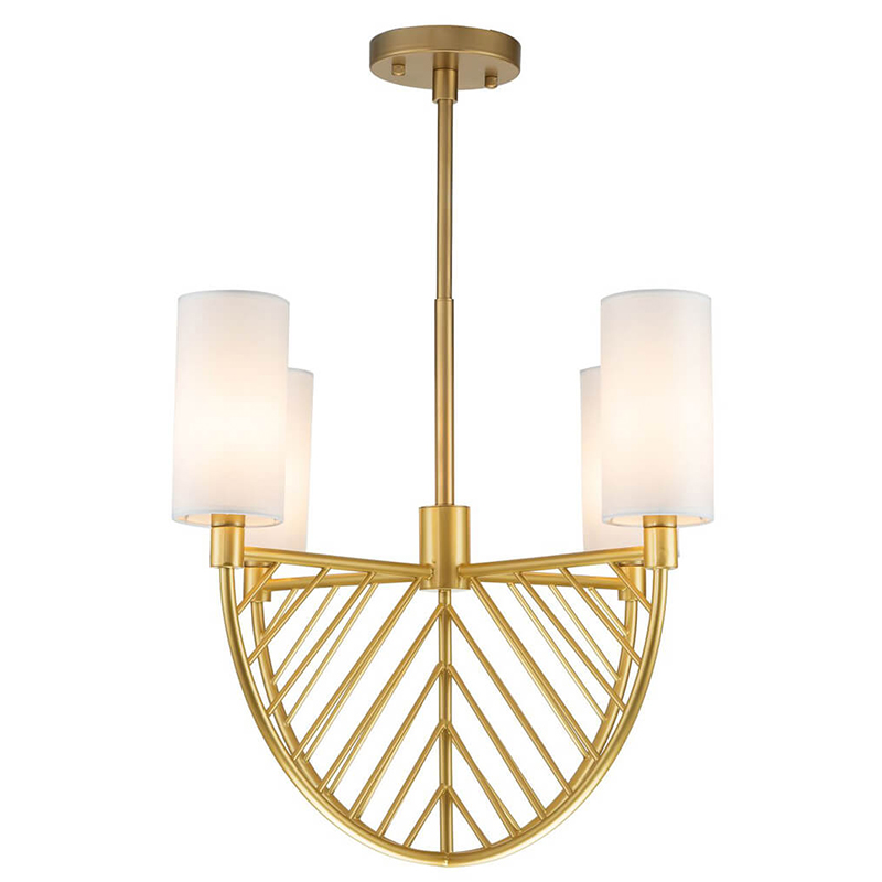Люстра Arch Lattice Chandelier 4 матовое золото Белый Люстра Arch Lattice Chandelier 4 матовое золото Белый в Твери | Loft Concept