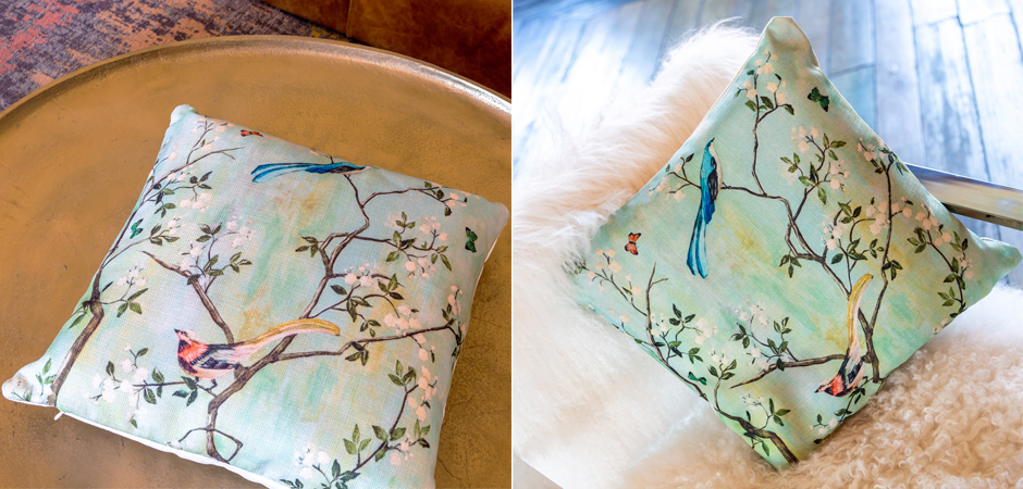Декоративная подушка Beige and Green Chinoiserie 4 Декоративная подушка Beige and Green Chinoiserie 4 - Loft-Concept в Твери