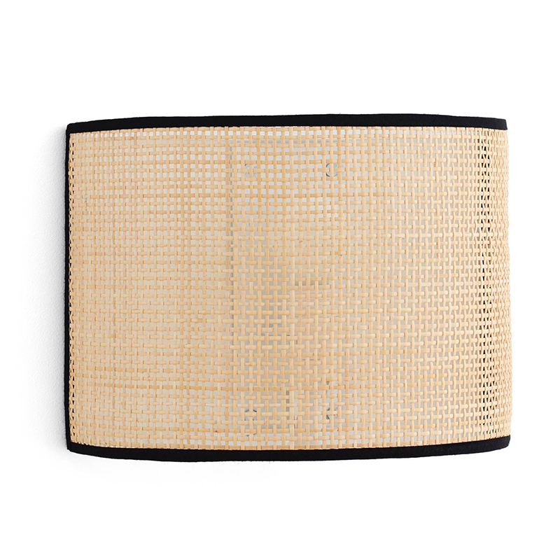 Бра Ottar Wicker Bamboo Cane beige black Бежевый Черный Бра Ottar Wicker Bamboo Cane beige black Бежевый Черный в Твери | Loft Concept