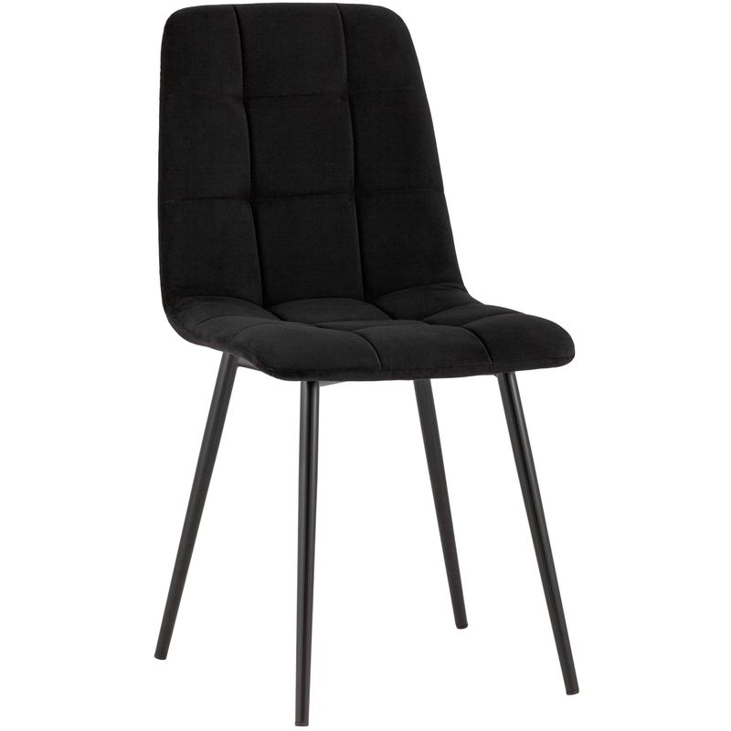 Стул NANCY S-2 Chair Черный Велюр Черный Стул NANCY S-2 Chair Черный Велюр Черный в Твери | Loft Concept