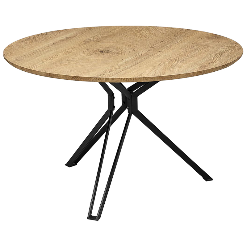 Стол круглый в стиле Лофт Mahoney Table Древесина Черный Стол круглый в стиле Лофт Mahoney Table Древесина Черный в Твери | Loft Concept