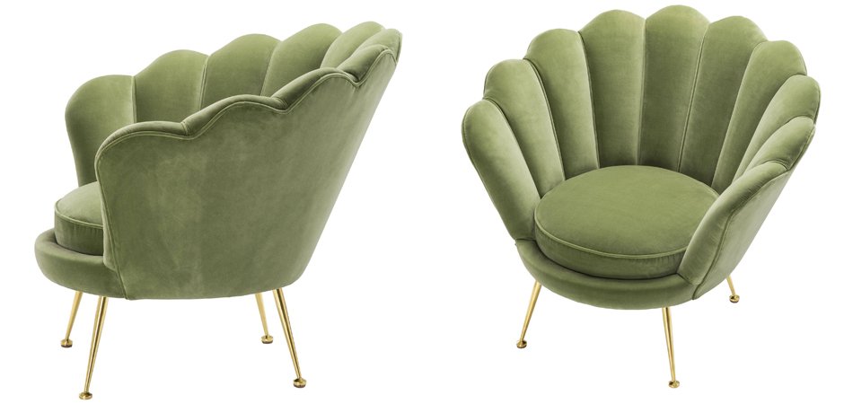 Кресло Eichholtz Chair Trapezium Light Green Кресло Eichholtz Chair Trapezium Light Green - Loft-Concept в Твери