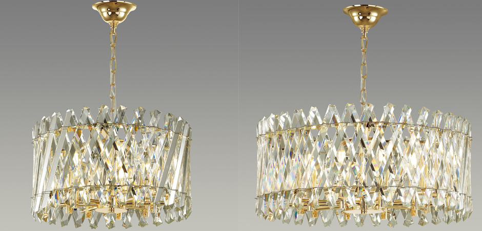 Люстра Crystal Crossed Stripes Gold Люстра Crystal Crossed Stripes Gold - Loft-Concept в Твери