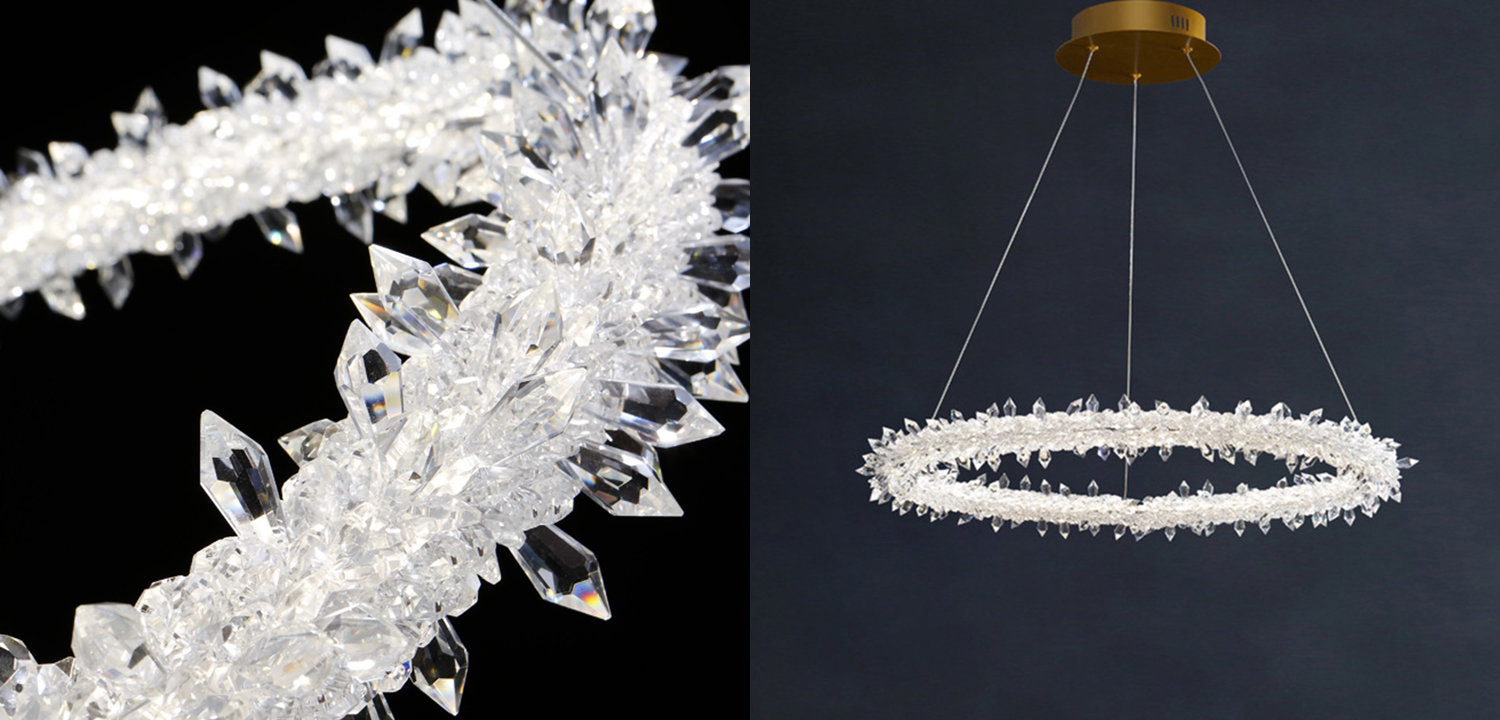 Люстра Crystal round chandelier - фото