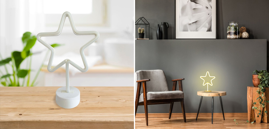 Неоновая настольная лампа Night Star Неоновая настольная лампа Night Star - Loft-Concept в Твери