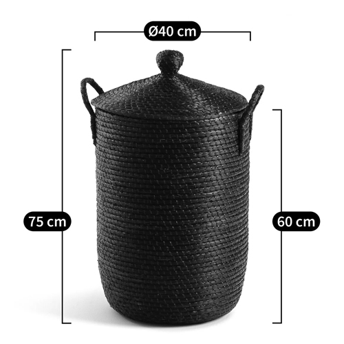 Корзина с крышкой из плетеной рисовой соломы Safiri Wicker Basket Корзина с крышкой из плетеной рисовой соломы Safiri Wicker Basket в Твери