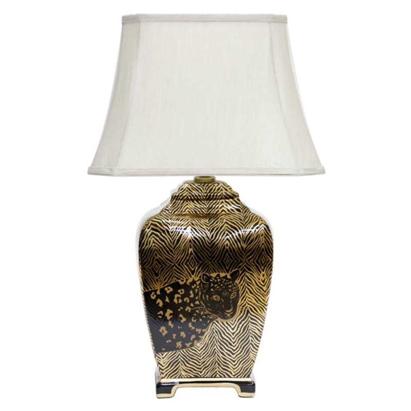 Настольная лампа Leopard Table lamp black and gold Черный Золотой Белый Настольная лампа Leopard Table lamp black and gold Черный Золотой Белый в Твери | Loft Concept