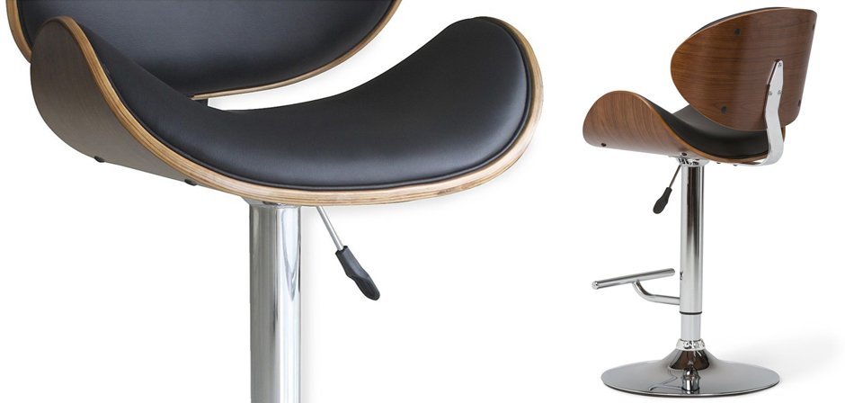 Барный стул Lounge Bar Stool черный Барный стул Lounge Bar Stool черный - Loft-Concept в Твери