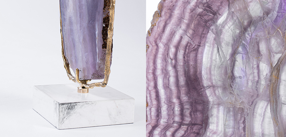 Plaque fluorite pourpre Аксессуар камень Флюорит Plaque fluorite pourpre Аксессуар камень Флюорит - Loft-Concept в Твери