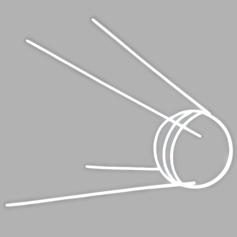 Неоновая настенная лампа Sputnik 1 Spacecraft Neon Wall Lamp Белый Прозрачный Неоновая настенная лампа Sputnik 1 Spacecraft Neon Wall Lamp Белый Прозрачный в Твери | Loft Concept