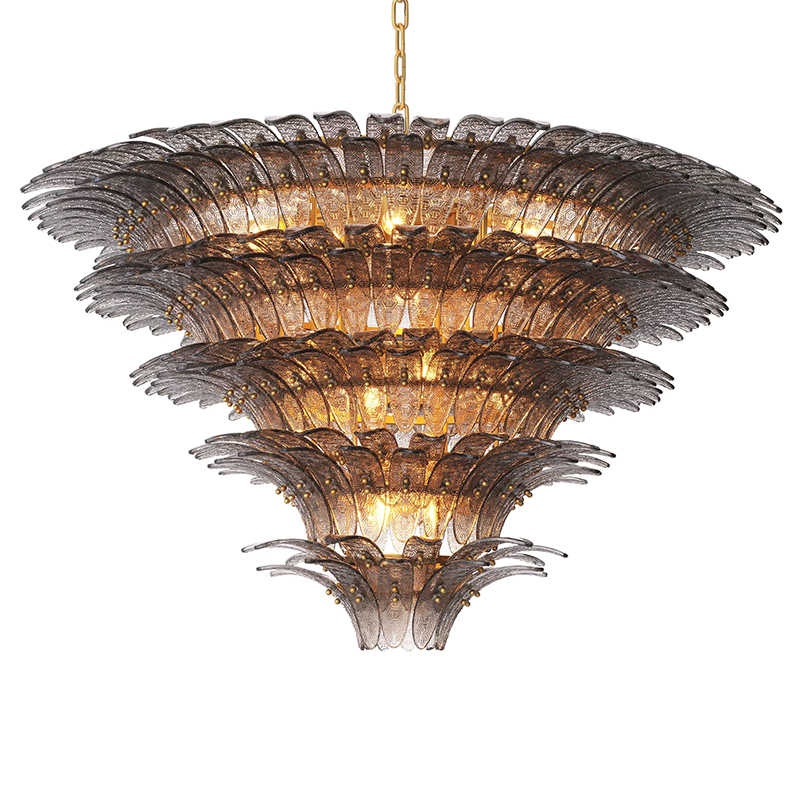 Люстра Philipp Plein Chandelier Bel Air XL Латунь Серый Люстра Philipp Plein Chandelier Bel Air XL Латунь Серый в Твери | Loft Concept