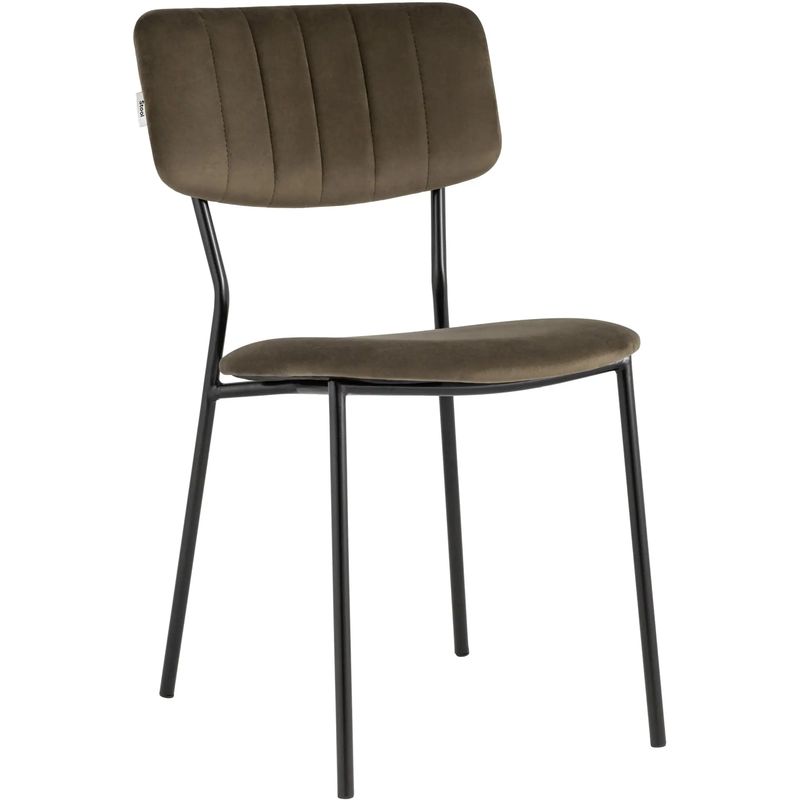 Стул Singer Chair без подлокотника Коричневый Велюр Коричневый Черный Стул Singer Chair без подлокотника Коричневый Велюр Коричневый Черный в Твери | Loft Concept