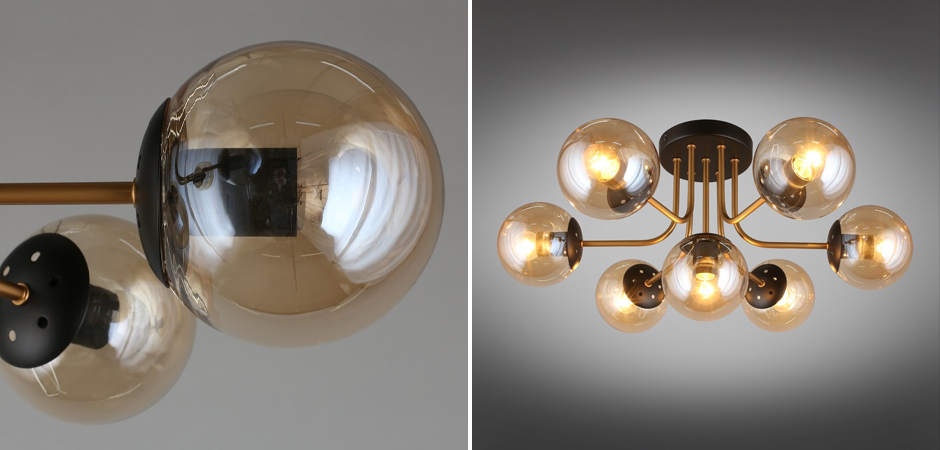 Потолочный светильник Smoky Sphere  - фото №1