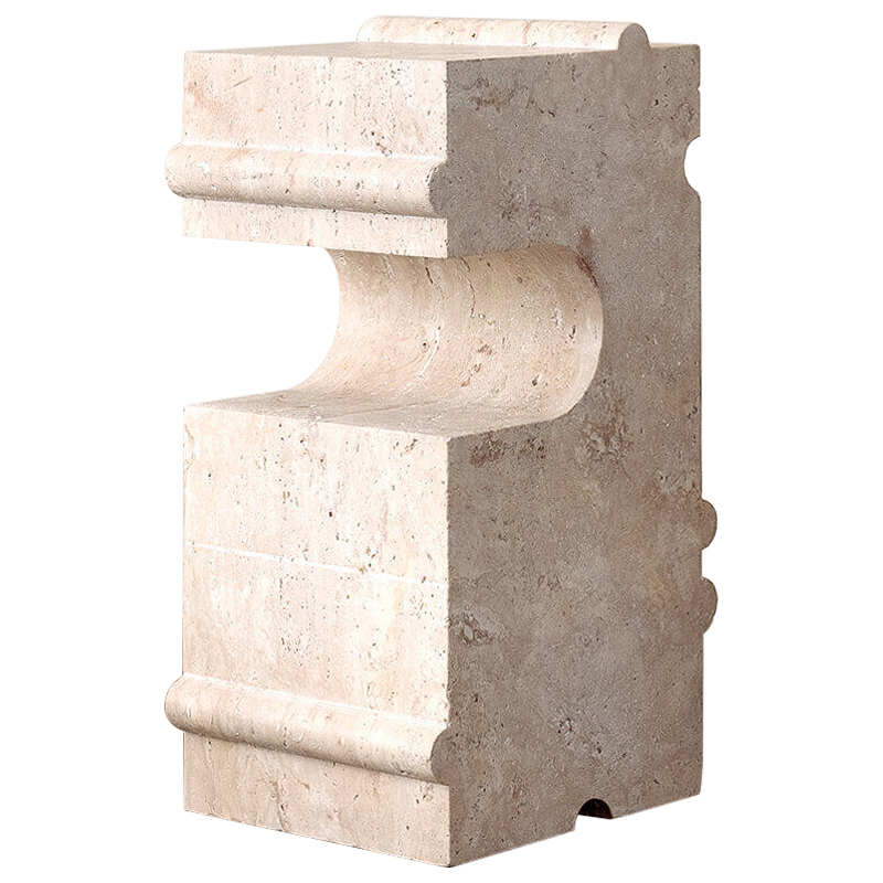 Приставной стол Hume Stone Side Table дизайн Kelly Wearstler Песочный Приставной стол Hume Stone Side Table дизайн Kelly Wearstler Песочный в Твери | Loft Concept