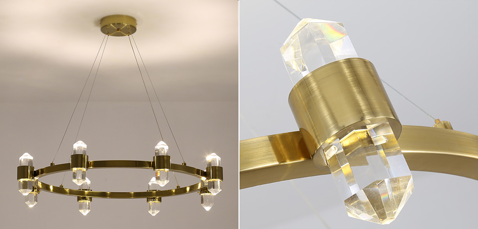 Люстра Crystal Ring Chandelier Brass Люстра Crystal Ring Chandelier Brass - Loft-Concept в Твери