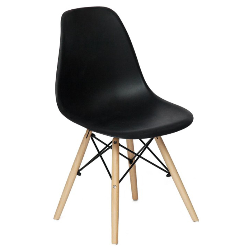 Стул DSW black Черный Древесина Стул DSW black Черный Древесина в Твери | Loft Concept