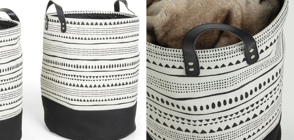 Комплект корзин Black and White Wedges Комплект корзин Black and White Wedges - Loft-Concept в Твери