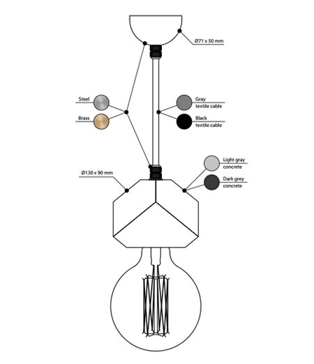 Подвесной светильник BETON MAKT в Твери