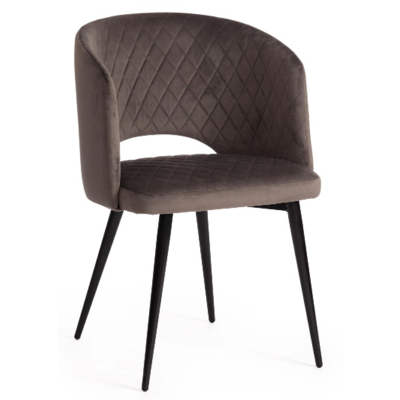 Стул Janice Grey Chair Серый (Gray) Черный Стул Janice Grey Chair Серый (Gray) Черный в Твери | Loft Concept