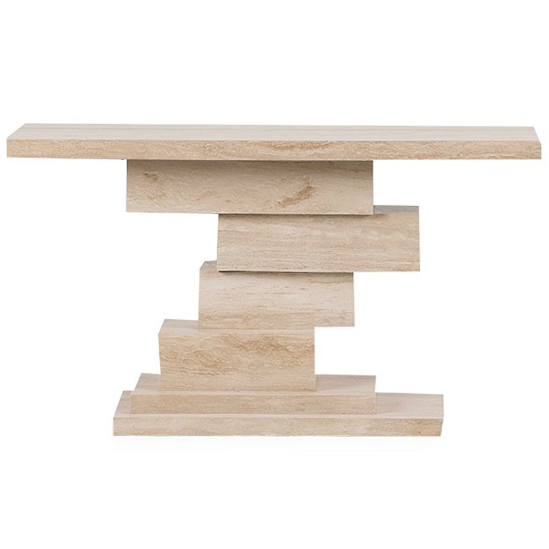 Консоль Taya Travertine Console Бежевый в Твери | Loft Concept 