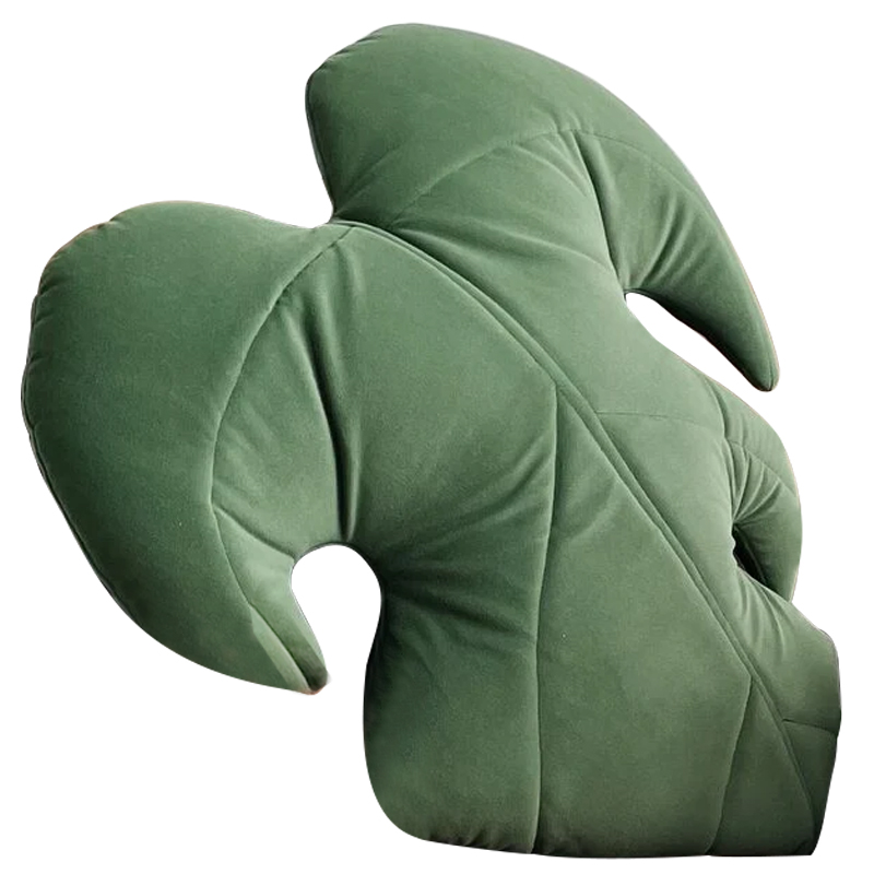 Декоративная подушка Botanical Cushion Monstera Зеленый Декоративная подушка Botanical Cushion Monstera Зеленый в Твери | Loft Concept