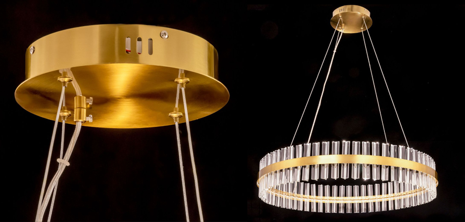 Круглая Люстра Кольцо Хрусталь диаметр 80 см RING Saturno Not Baroncelli Brass Круглая Люстра Кольцо Хрусталь диаметр 80 см RING Saturno Not Baroncelli Brass - Loft-Concept в Твери