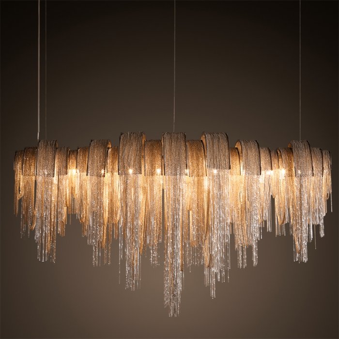 Люстра Volver Golden Chain Chandelier Золотой Люстра Volver Golden Chain Chandelier Золотой в Твери | Loft Concept