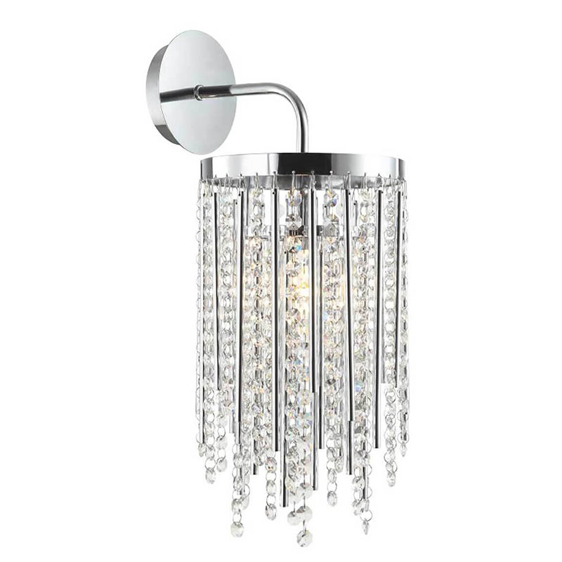 Бра Crystal Wind Chimes Chrome Wall Lamp Хром Прозрачный Бра Crystal Wind Chimes Chrome Wall Lamp Хром Прозрачный в Твери | Loft Concept