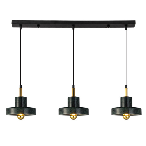 Люстра Tom Dixon Stone Pendant Black 3 Черный Золотой Люстра Tom Dixon Stone Pendant Black 3 Черный Золотой в Твери | Loft Concept