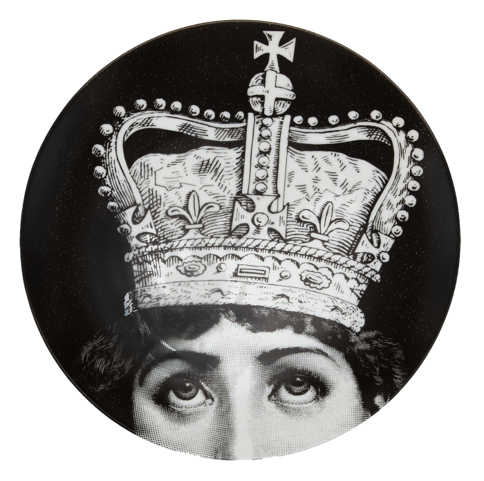 Декоративная тарелка Fornasetti 004 Черный Декоративная тарелка Fornasetti 004 Черный в Твери | Loft Concept