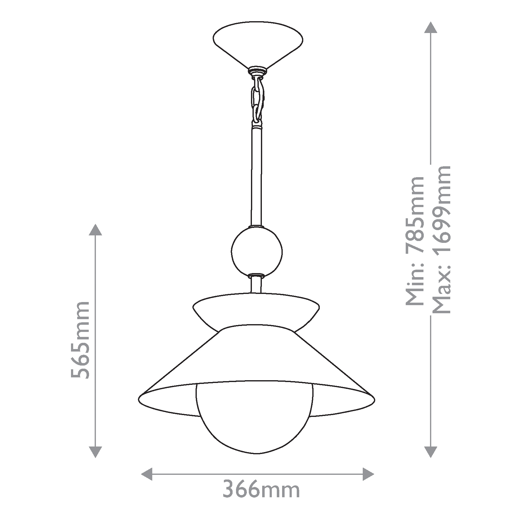 Подвесной светильник латунного цвета с конусовидным белым плафоном Quintiesse в Твери