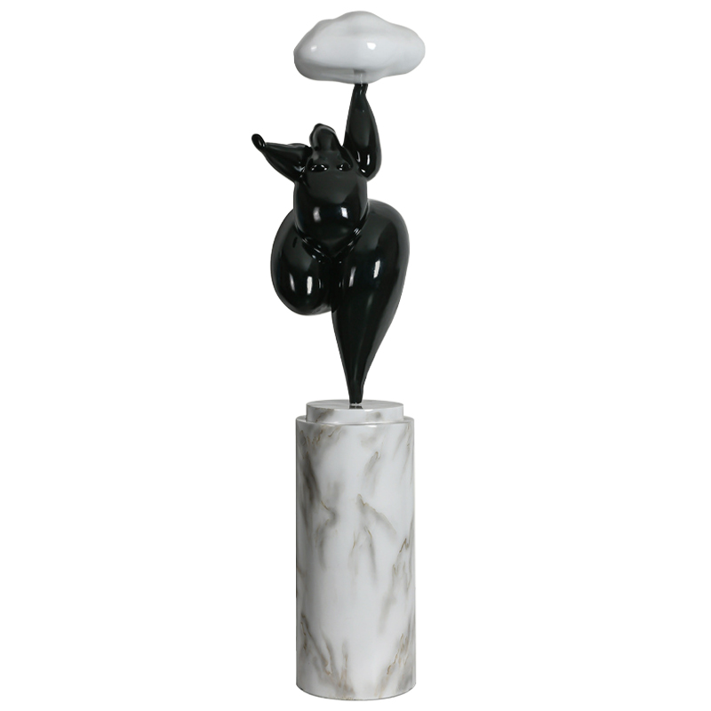 Торшер In The Clouds Black Floor Lamp Черный Белый Белый Мрамор Bianco Торшер In The Clouds Black Floor Lamp Черный Белый Белый Мрамор Bianco в Твери | Loft Concept