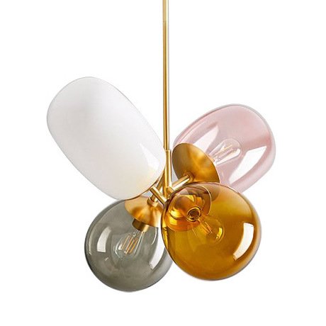Люстра Candies Modern Balloon Glass Chandelier Золотой Мульти в Твери | Loft Concept 